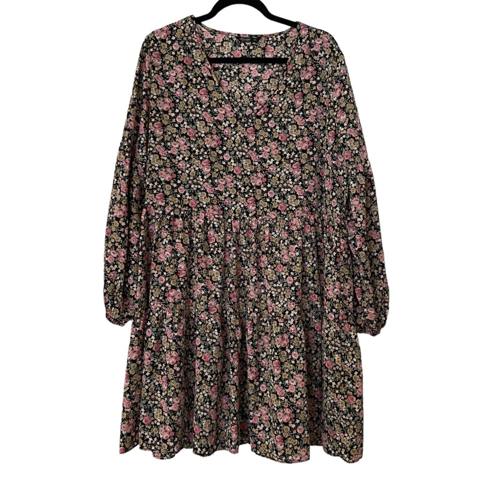 SHEIN Plus Ditsy Floral Swing Smock Dress Size 1X